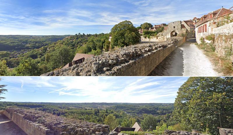 Domme (la vue depuis la maison)