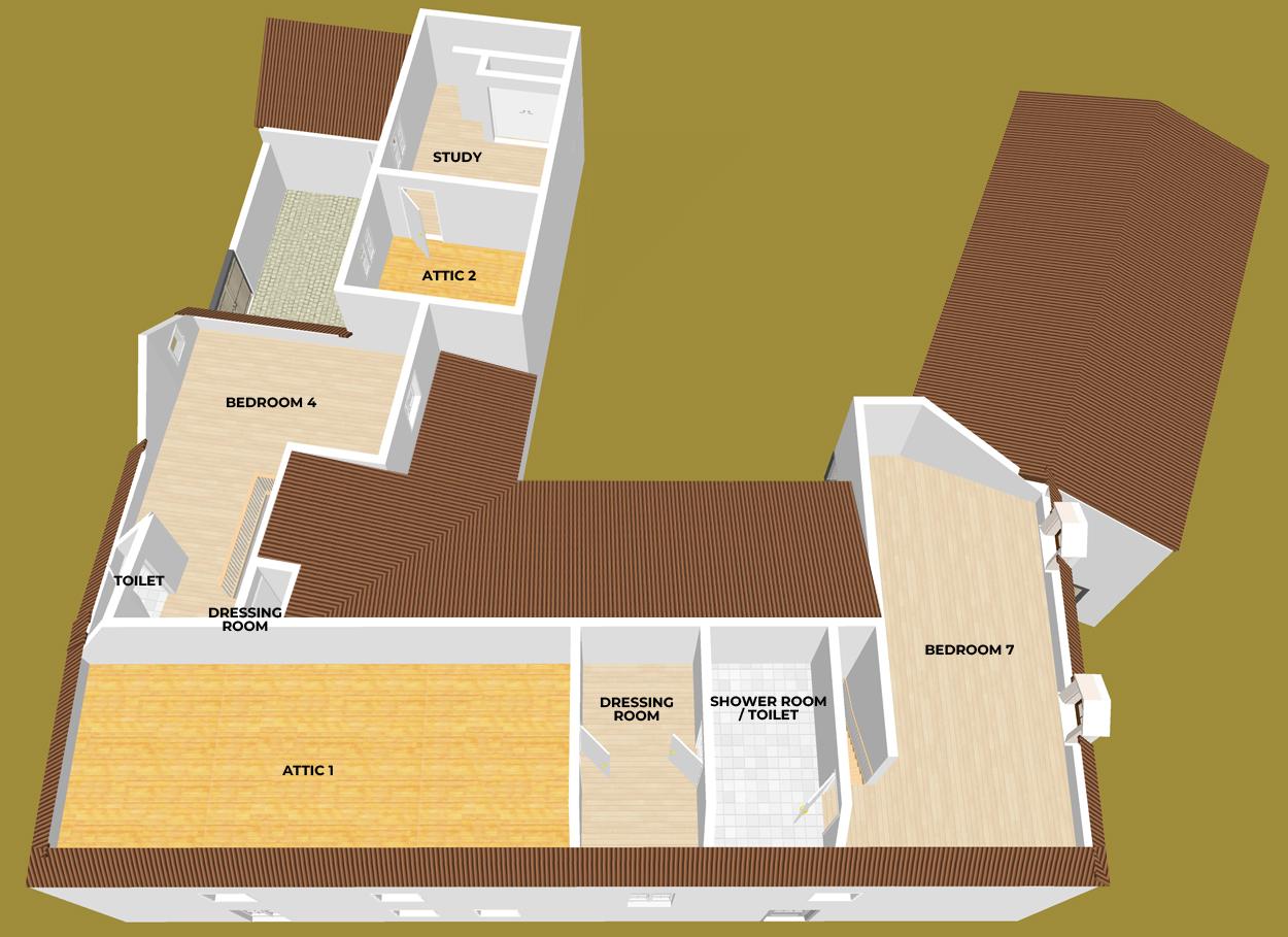 Second-floor plan
